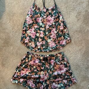 Victoria’s Secret Floral Racerback Tank and Short Set, Size S